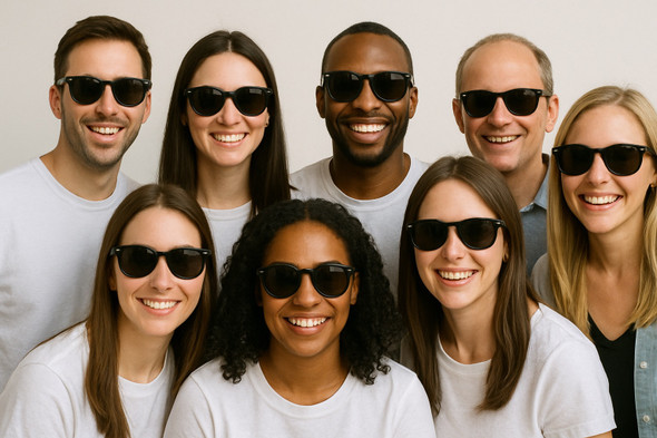 Black Sunglasses Bulk | Black 80's Sunglasses | Wholesale Adult -1051D